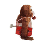 Occupied Japan Wind-Up Pipe Smoking Walking Monkey with Briefcase