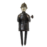 Antique Tin Wind-Up Walking Constable or Soldier (Germany, Likely Guntherman)