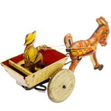 1940’s Marx Tin Litho Wind-Up  Balky Donkey Cart