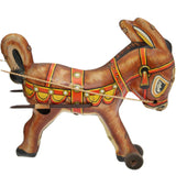 1940’s Marx Tin Litho Wind-Up  Balky Donkey Cart