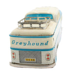 1960’s Japanese Tin Litho Friction Drive Greyhound Bus With Passenger Movement