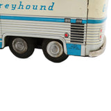 1960’s Japanese Tin Litho Friction Drive Greyhound Bus With Passenger Movement