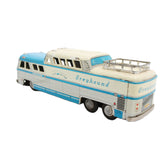 1960’s Japanese Tin Litho Friction Drive Greyhound Bus With Passenger Movement