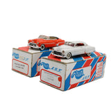 Two Beautiful Record M.R.F. Resin Cars - 1952 Catalina Convertible & Chevrolet Hardtop With Boxes