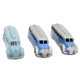 Three 1930’s & 1940’s Tootsietoy Toy Metal Greyhound Buses