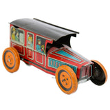 Chein & Co 1920’s Tin Litho Chaufferuered Touring Car (Wind-Up Mechanism Missing)