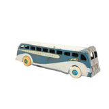 1930’s Arcade Cast Iron Greyhound Lines Bus With Nickel Front & Rear Grill