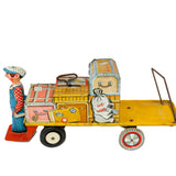 1950’s Unique Art Tin Litho Wind-Up U.S. Mail Truck