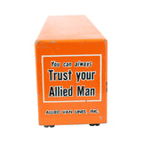 Early 1950's Ralstoy Die Cast Allied Van Line Moving Truck & Tractor