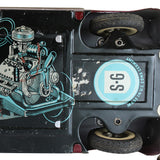 Very Rare 1950's U.S. Zone German S&G Tin Wind-Up Clockwork Car with Forward & Reverse Gear