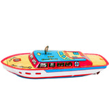 1950’s J. Chein & Co. Tin Lithograph Wind-Up “Mark I” Speed Boat