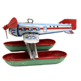 1950’s J. Chein & Co. Tin Litho Wind-Up Seaplane