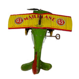 1920’s Ferdinand Strauss Tin Wind-Up Mail Plane