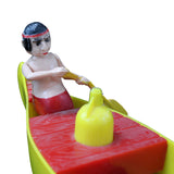 1951 Ideal Li'l Abner and Lonesome Polecat Winding Canoe With Box