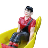 1951 Ideal Li'l Abner and Lonesome Polecat Winding Canoe With Box