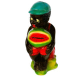 Chalkware Black American Boy Eating Watermelon Still Bank Figure