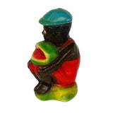 Chalkware Black American Boy Eating Watermelon Still Bank Figure