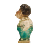 Chalkware Staring Black American Boy with Hands in Pocket Still Bank Figure