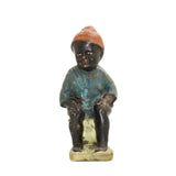 Chalkware Black Boy Sitting on a Large Chamber Pot Still Bank