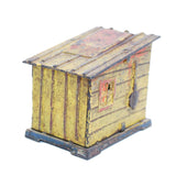 1885 J. & E. Stevens Mechanical Bank- Black Man In Yellow Cabin