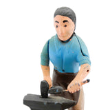 John Deere Cast Iron Mechanical Bank- Blacksmith With Anvil