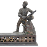 J. & E. Stevens 1888 Cast Iron Mechanical Bank -“Darktown Battery”