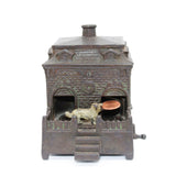1895 H.L. Judd Cast Iron Mechanical Bank - “Dog on a Rotating Turntable”