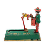 1920’s Cast Iron Hubley Mechanical Bank- Monkey & Organ Grinder