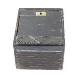 Antique Small Gold & Silver Coin Carriage Box With Brass Handle
