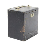 Antique Small Gold & Silver Coin Carriage Box With Brass Handle