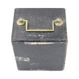 Antique Small Gold & Silver Coin Carriage Box With Brass Handle