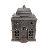 1875 J. & E. Stevens Cast Iron Roof Saving Bank