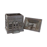 1897 Cast Iron State Penny Still Bank Manufactured by The Columbia Grey Iron Casting Company