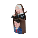 Rare 1983 Ronald Reagan / Tip O'Neill Metal Mechanical Bank Manufactured by Miley's Inc.