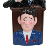 Rare 1983 Ronald Reagan / Tip O'Neill Metal Mechanical Bank Manufactured by Miley's Inc.