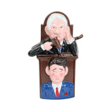 Rare 1983 Ronald Reagan / Tip O'Neill Metal Mechanical Bank Manufactured by Miley's Inc.