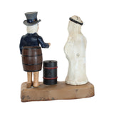 1975 John Wright "Uncle Sam & Arab Oil" Cast Iron Mechanical Bank