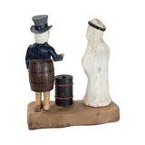 1975 John Wright "Uncle Sam & Arab Oil" Cast Iron Mechanical Bank