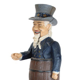1975 John Wright "Uncle Sam & Arab Oil" Cast Iron Mechanical Bank