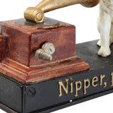 Nipper Phonograph Cast Iron Mechanical Bank