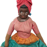 Beautiful Jamaican Doll With Elegant Handmade Clothing