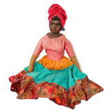 Beautiful Jamaican Doll With Elegant Handmade Clothing