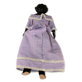 Unique 21” Ludwig Greiner Lady Doll With Head Painted Black For Gift To Servant’s Child