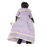 Unique 21” Ludwig Greiner Lady Doll With Head Painted Black For Gift To Servant’s Child