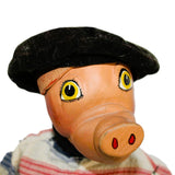 Very Rare 1920’s Hand-Painted Pig Character Puppet/Marionette By Harold Tarpley, Sr.