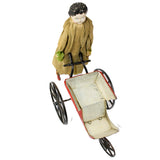 Rare Working W.M.F Goodwin Late Mechanize Walking Doll and Baby Carriage 1880’s