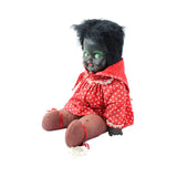 1930's - 1940's Soft Head & Hand Black Rag Doll