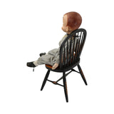 Rare 1954 Rootie Kazootie Baseball Effanbee Doll, Baseball Star Book & Wooden Spindle Chair