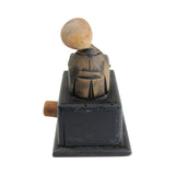 Antique Japanese Kobe Articulating Wood Drumming Doll