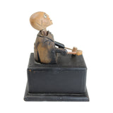 Antique Japanese Kobe Articulating Wood Drumming Doll